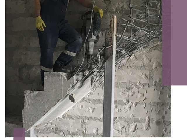 Демонтаж металлических и бетонных лестниц в Домодедове
