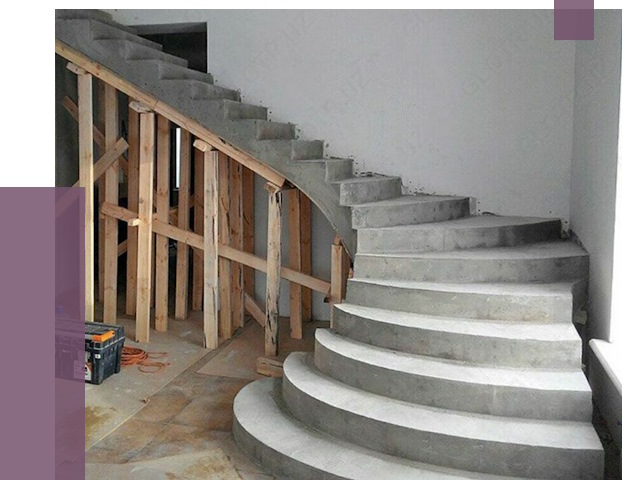 Изготовление бетонных лестниц под ключ в Домодедове от 20526 руб. | ПРОЛЁТ-Дмд