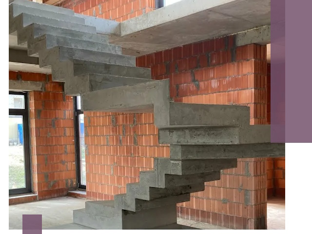 Изготовление бетонных лестниц под ключ в Домодедове