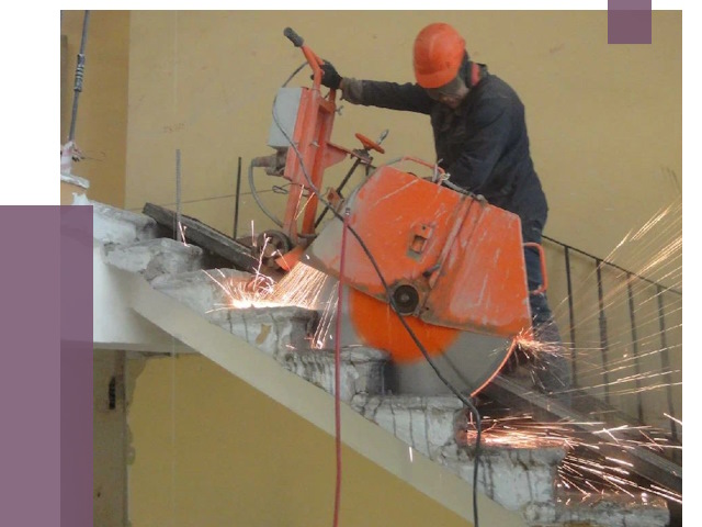 Демонтаж бетонных лестниц в Домодедове от 4737 руб. за м2 | ПРОЛЁТ-Дмд