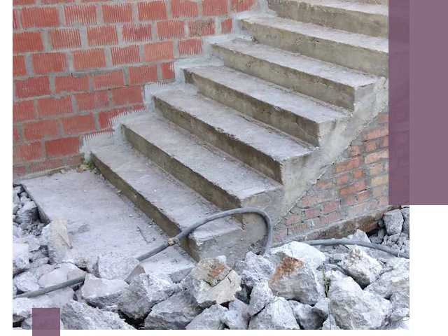 Демонтаж бетонных лестниц в Домодедове: быстро и безопасно