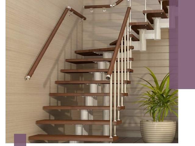 Изготовление модульных лестниц под ключ в Домодедове