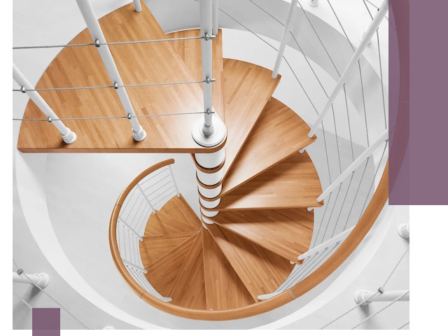 Изготовление винтовых лестниц под ключ в Домодедове