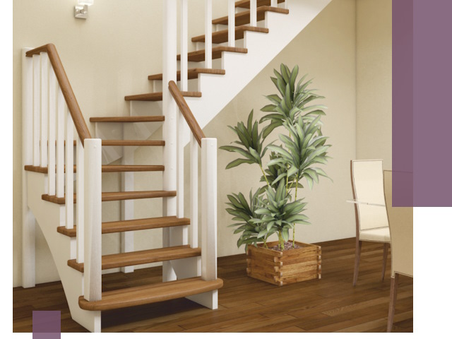 Г-образные лестницы под ключ в Домодедове — изготовление и монтаж