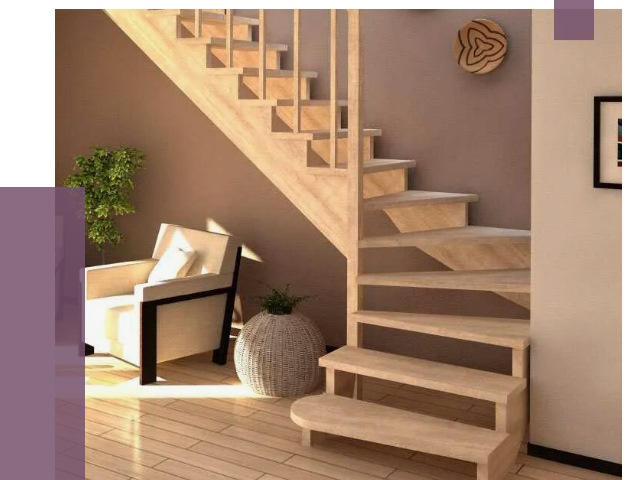 Изготовление Г-образных лестниц в Домодедове от 19473 руб. 