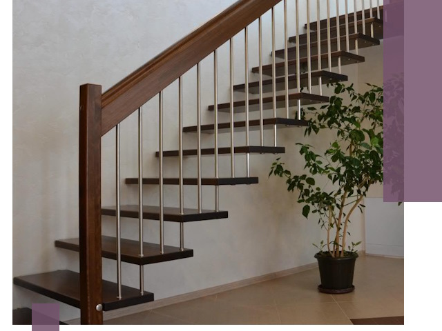 Лестницы на больцах под ключ в Домодедове – изготовление и монтаж