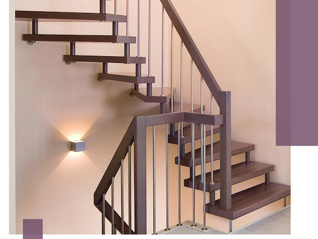 Изготовление лестниц на больцах в Домодедове под ключ