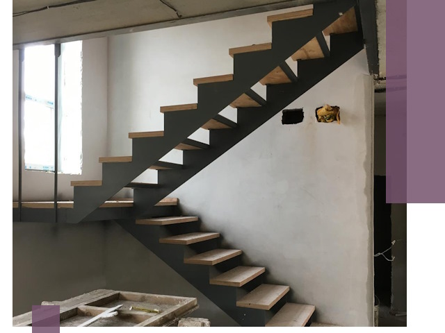 Изготовление лестниц на металлокаркасе в Домодедове от производителя