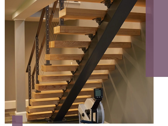 Лестницы на монокосоурах под ключ в Домодедове - изготовление и монтаж