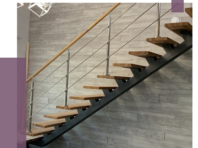 Изготовление лестниц на монокосоуре в Домодедове от 78419 руб. 