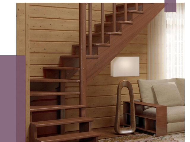 Лестницы эконом класса в Домодедове от 18789 руб. бюджетные решения