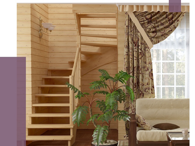 Лестницы для дачи в Домодедове от 78156 руб.  | ПРОЛЁТ-Дмд