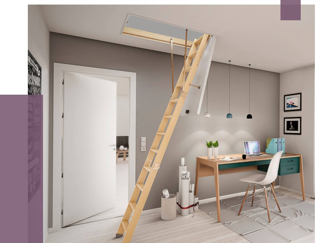 Чердачные лестницы в Домодедове — от 15000 руб. | ПРОЛЁТ-Дмд