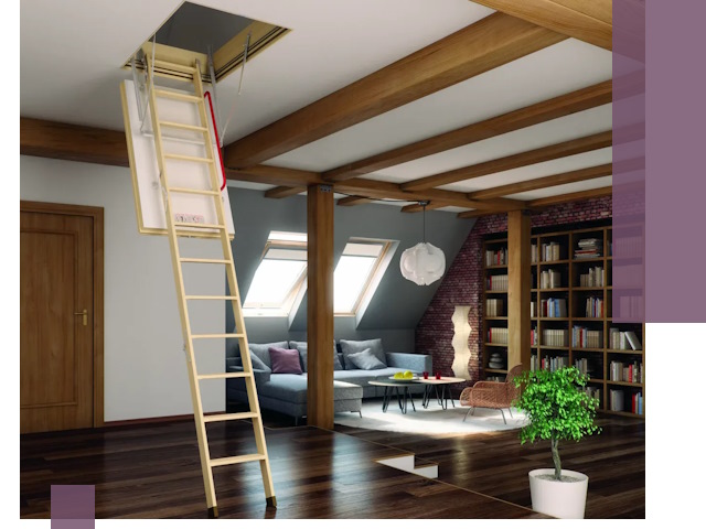 Чердачные лестницы под ключ в Домодедове: изготовление и монтаж