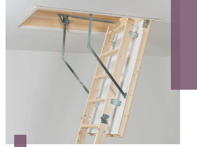 Установка чердачной лестницы под ключ в Домодедове