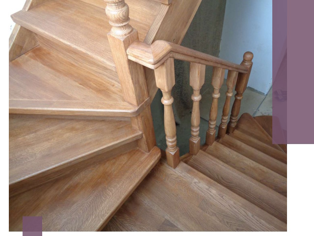 Дубовые лестницы под ключ в Домодедове: изготовление и монтаж