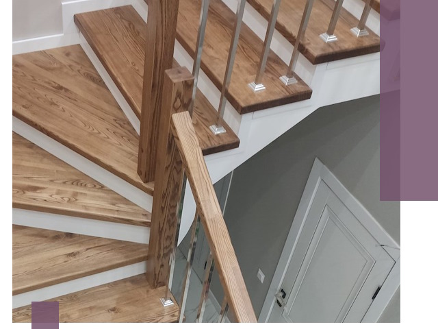 Обшивка металлических лестниц под ключ в Домодедове