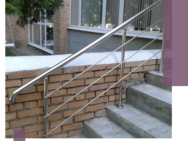 Перила из нержавеющей стали высокого качества в Домодедове