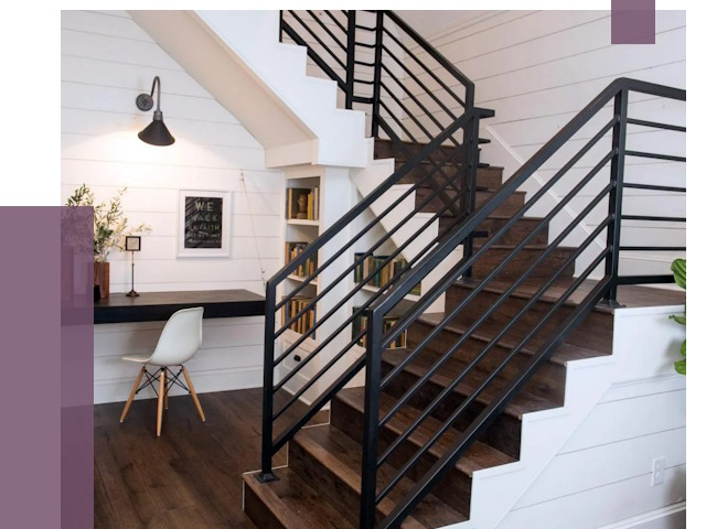 Перила для лестницы в доме в Домодедове от 7631 руб. — ПРОЛЁТ-Дмд