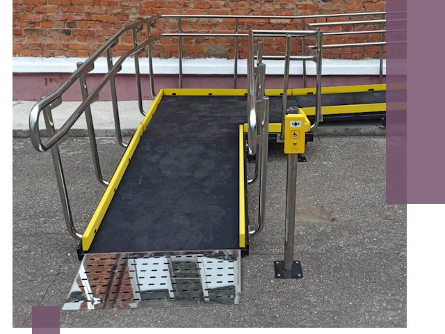 Изготовление наклонных пандусов для инвалидов в Домодедове