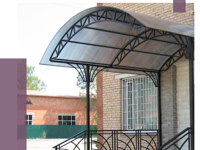 Металлические навесы и козырьки в Домодедове от 13158 руб.