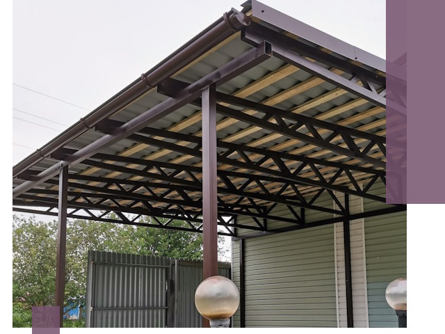 Навесы под ключ в Домодедове: изготовление, монтаж и гарантия