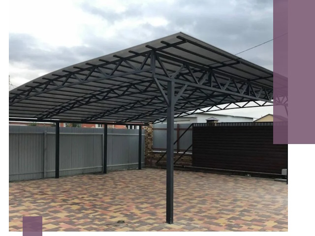 Недорогие навесы под ключ в Домодедове — изготовление и монтаж