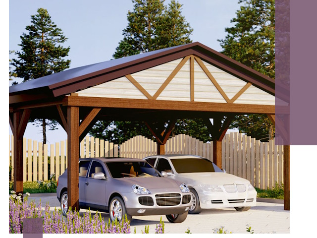 Навесы для автомобиля в Домодедове — изготовление и монтаж