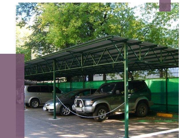 Навесы для парковки в Домодедове от 82629 руб. заказать | ПРОЛЁТ-Дмд