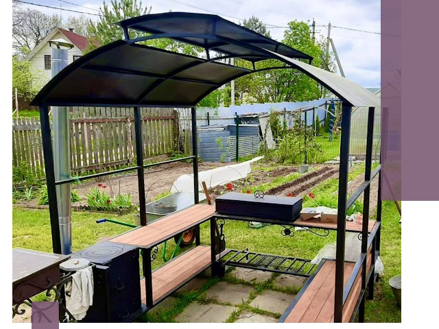 Навесы для барбекю в Домодедове: изготовление, монтаж и демонтаж