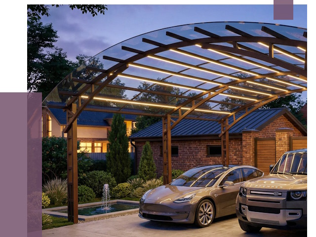 Металлические навесы в Домодедове от 13052 руб. под ключ — ПРОЛЁТ-Дмд