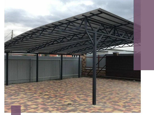 Металлические навесы под ключ в Домодедове — изготовление и монтаж