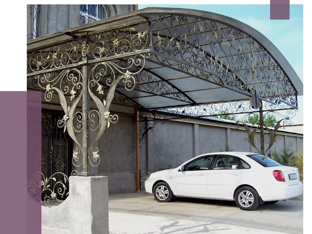 Кованые навесы в Домодедове от 15000 руб. | ПРОЛЁТ-Дмд
