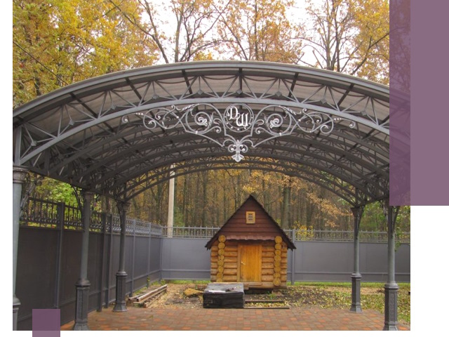 Кованые навесы премиум-класса под заказ в Домодедове