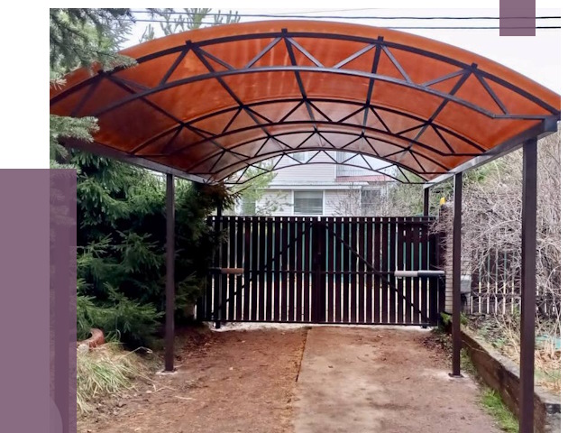 Арочные навесы в Домодедове от 13105 руб. — изготовление и монтаж | ПРОЛЁТ-Дмд