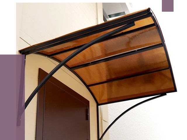 Недорогие козырьки в Домодедове от 7810 руб.  | ПРОЛЁТ-Дмд