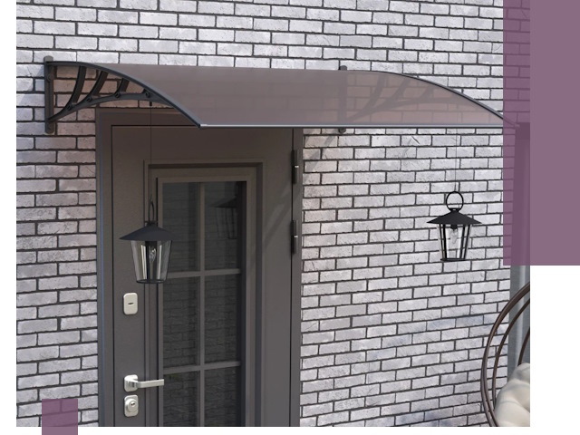 Недорогие козырьки и навесы под ключ в Домодедове