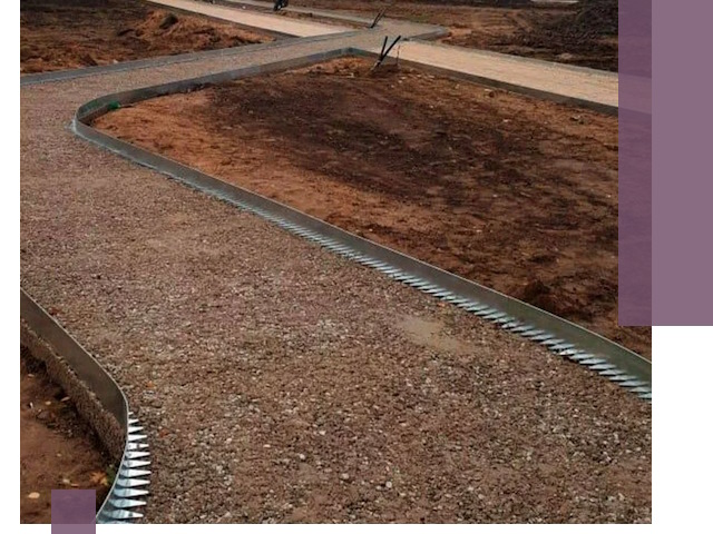 Металлические бордюры под ключ в Домодедове — изготовление и монтаж