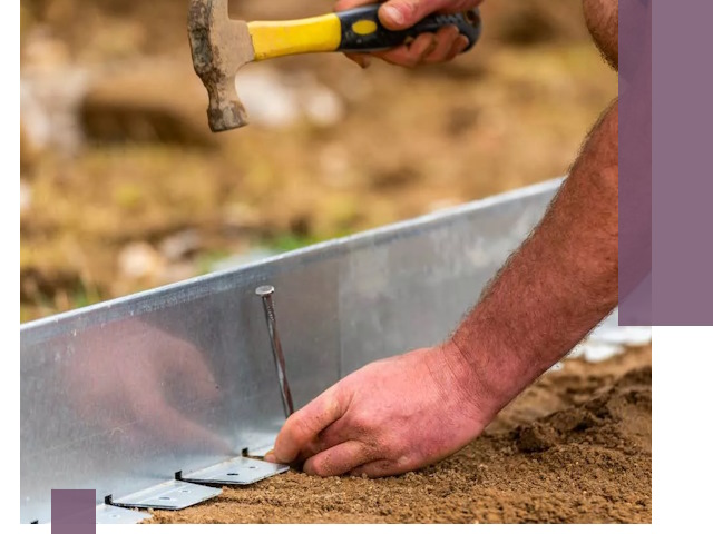 Монтаж металлических бордюров в Домодедове быстро и качественно