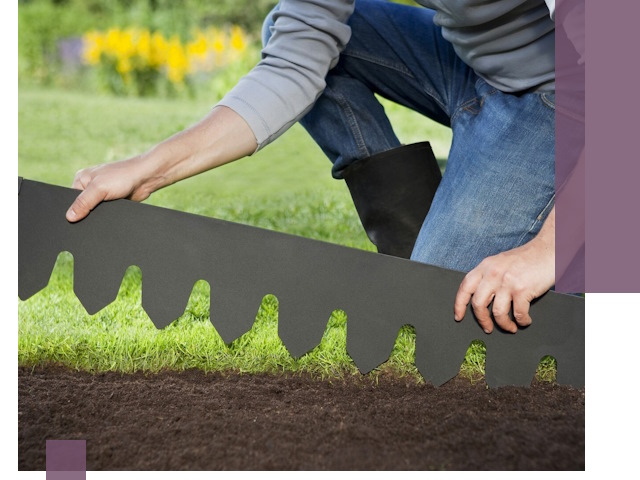 Металлические бордюры для газона в Домодедове — изготовление и монтаж