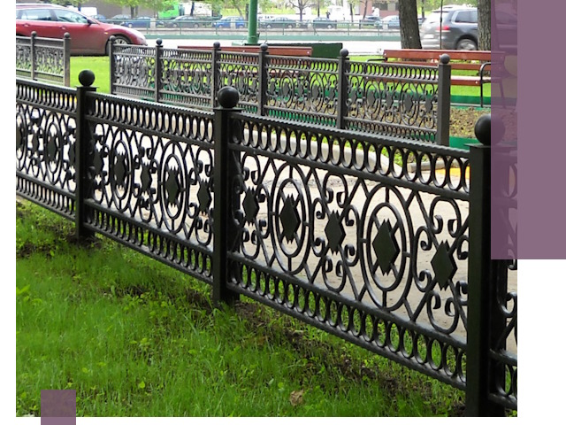 Секционные газонные ограждения под ключ в Домодедове