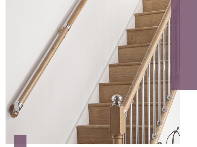 Пристенные поручни из стали и нержавейки под монтаж в Домодедове